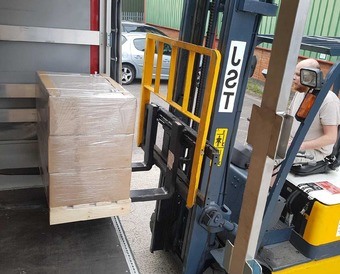 Sending pallet to Wuppertal
